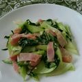 くじくじ☆'s cooksnap of when they made ベーコン青梗菜のかおり炒め.