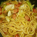 papaso's cooksnap of when they made キャベツたっぷり♪我が家の焼きうどん.