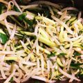 かめちょ's cooksnap of when they made キュウリとオクラともやしで♪大葉の酢の物.