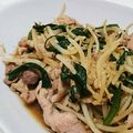 ぁ-たん's cooksnap of when they made 豚バラとニラもやしのポン酢炒め.