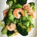 sayazu's cooksnap of when they made 塩だけで旨〜！塩炒めエビッコリー☆☆.