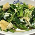 えぞー's cooksnap of when they made 小松菜と油揚げの卵とじ.