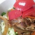 CoffeeCoco's cooksnap of when they made トマトもまぜてね！　しょうが焼き丼♪.