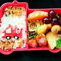 まさぺい♪'s cooksnap of when they made 車 消防車 キャラ 弁当.