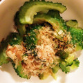 Peruga's cooksnap of when they made 梅干しから出た白梅酢で和え物。ごーやー編.