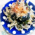 fu♪♪'s cooksnap of when they made ◎モヤシとワカメのごまポンがけ◎.