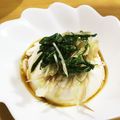 なゆ0912's cooksnap of when they made 冷奴☆茗荷と大葉のめんつゆ.