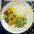 P-ナッツ's cooksnap of when they made 簡単！じゃがいもとえごまの葉の炒めもの.
