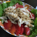 ポメちょん's cooksnap of when they made 鶏むね肉ときゅうりの棒棒鶏風ごまだれ♪.