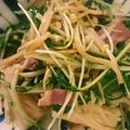 新米ごはん's cooksnap of when they made 水菜、えのき、ベーコンのバターソテー.