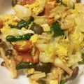 珠理♡'s cooksnap of when they made ★彡 ベーコンともやしで洋風玉子丼 ★彡.