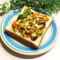なつき☆ミ's cooksnap of when they made 南瓜とピーマンでチーズトースト.