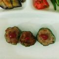 YANBOUBOU's cooksnap of when they made 子供が食べ易い♡輪切りのピーマン肉詰め.