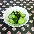 龍青空ママ's cooksnap of when they made ある物で簡単★おつまみ★塩キュウリ★.
