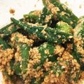 yorei's cooksnap of when they made 簡単☆おくら胡麻あえ♪.
