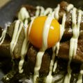 maruru-nn's cooksnap of when they made カツオのタタキの漬けマヨ卵丼.