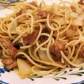 redrvr's cooksnap of when they made なめ茸とカレーのスパゲティ.