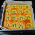 ととろ＆めい's cooksnap of when they made キウイとヨーグルトの天板ケーキ☆HM.