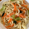 ☆ごはんできた☆'s cooksnap of when they made 新生姜と油揚げの焼きうどん.