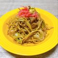 のんべぇヒロ's cooksnap of when they made 焼きそばに【からし】(〃▽〃)ﾎﾟｯ.