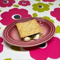 まこさんど's cooksnap of when they made クラッカーでスモアᕙ(＠°▽°＠)ᕗ.