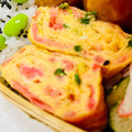 U☆kaoru's cooksnap of when they made お弁当に！ネギと紅ショウガの卵焼き.
