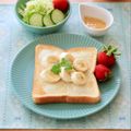 runa10's cooksnap of when they made ほんわか♪蜂蜜クリチバナナトースト.