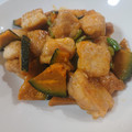 鹿部さっちゃんクック's cooksnap of when they made 簡単おかず！鶏もも肉とかぼちゃの甘酢炒め.