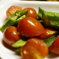 maruru-nn's cooksnap of when they made 時短☆トマトとオクラ柚子胡椒にんにく炒め.