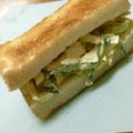 chou*'s cooksnap of when they made ささみのカレーマヨサンドΣ^)／.