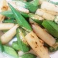 ゆなさあママ's cooksnap of when they made 簡単！おくらと山芋のシンプル醤油炒め.