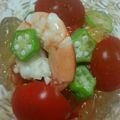 yoncy's cooksnap of when they made コンソメゼリーと野菜の冷たいスープ仕立て.