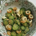 myumi3725's cooksnap of when they made きゅうりとちくわのさっぱりゴマ和え.