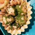 カオリンドル's cooksnap of when they made 簡単！！オクラのチーズ醤油和え.