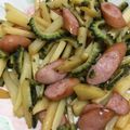 ♥︎あやの♥︎'s cooksnap of when they made さっぱり♪じゃがいもとゴーヤの酢醤油炒め.