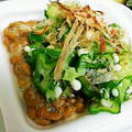 ユーロン's cooksnap of when they made 納豆とオクラのおかか和え.