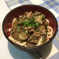 かおり0216's cooksnap of when they made 豚バラとナスの味噌冷やしうどん.