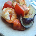 oBsession's cooksnap of when they made **エビ★ナス★トマトのカレー炒め**.