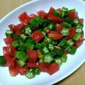 ナーちゃん's cooksnap of when they made さぱっりトマトとオクラのおかかポン酢和え.