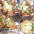 ☆yopipi's cooksnap of when they made 油揚げで簡単和風ピザ♪.