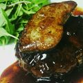 とんちゃん68's cooksnap of when they made 豪華ディナー☆ハンバーグのフォアグラのせ.