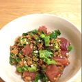 caruga's cooksnap of when they made まぐろとオクラ納豆の和えもの.
