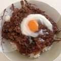 きたろうさん's cooksnap of when they made 温玉麻婆茄子丼.