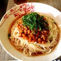 jun_rihua's cooksnap of when they made くせになる♪ピリ辛☆納豆そうめん.