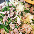 クックW6LJCB☆'s cooksnap of when they made 簡単！水菜と豚肉のおろしポン炒め.