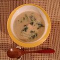 Ｋｏｋｉｒｉ's cooksnap of when they made 鮭とほうれん草の豆乳コンソメスープ.