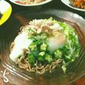 cocoりえ's cooksnap of when they made 豚しゃぶおくらとろろ冷やし蕎麦♥.