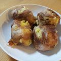 ぽっぽ３号's cooksnap of when they made マッシュポテト&ゆで卵！肉巻き爆弾卵♡.