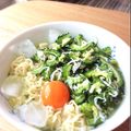 caruga's cooksnap of when they made 真夏においc～ゴーヤシラス冷ラーメン.