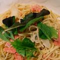 アビシニアンのしっぽ's cooksnap of when they made スモークサーモンのクリームソースパスタ.